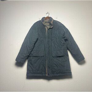 RFT Rainforest Puffer Full Zip Coat Jacket Men M Outerwear Green Quilted Lining